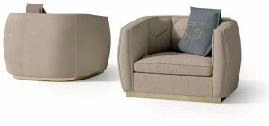 Carpanese Home Кресло в набуке с подлокотниками Contemporary 7137 - 7937