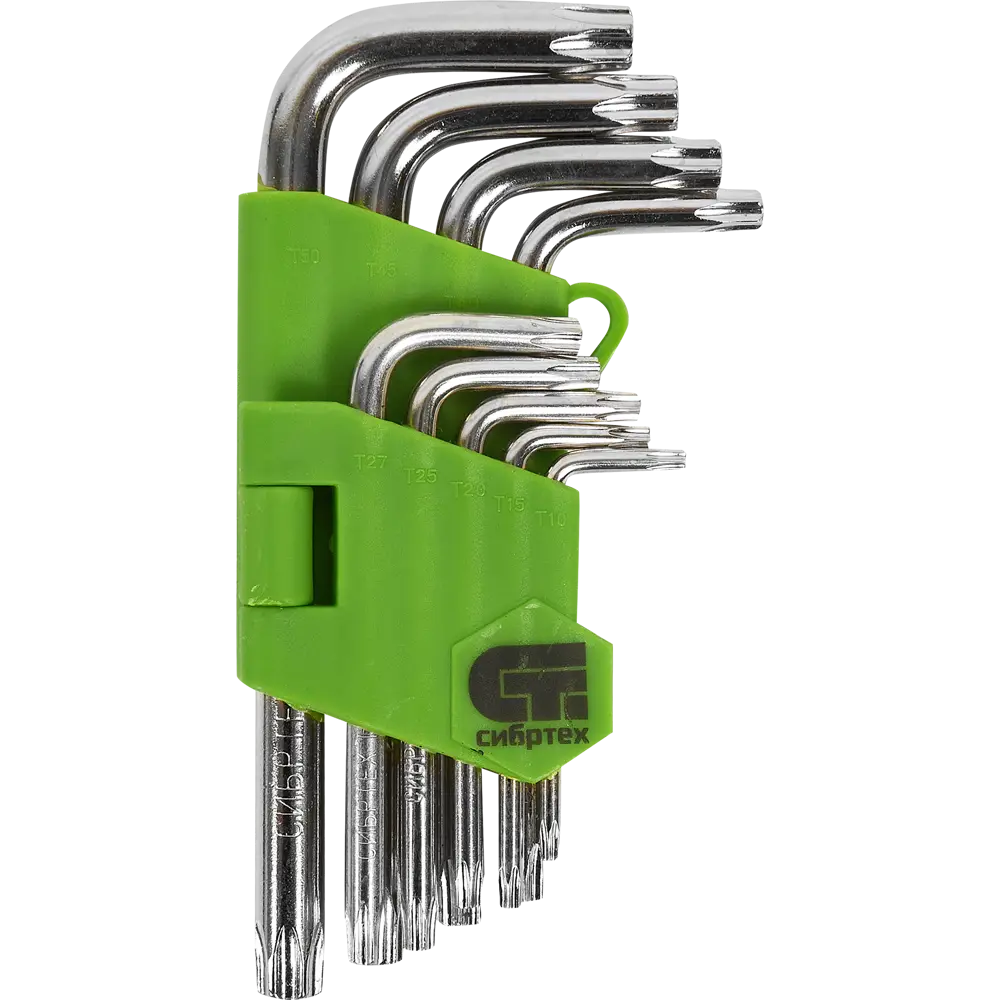Набор ключей Torx Сибртех 12321 T10-T50 мм, 9 предметов STLM-2172577 - Вид №1
