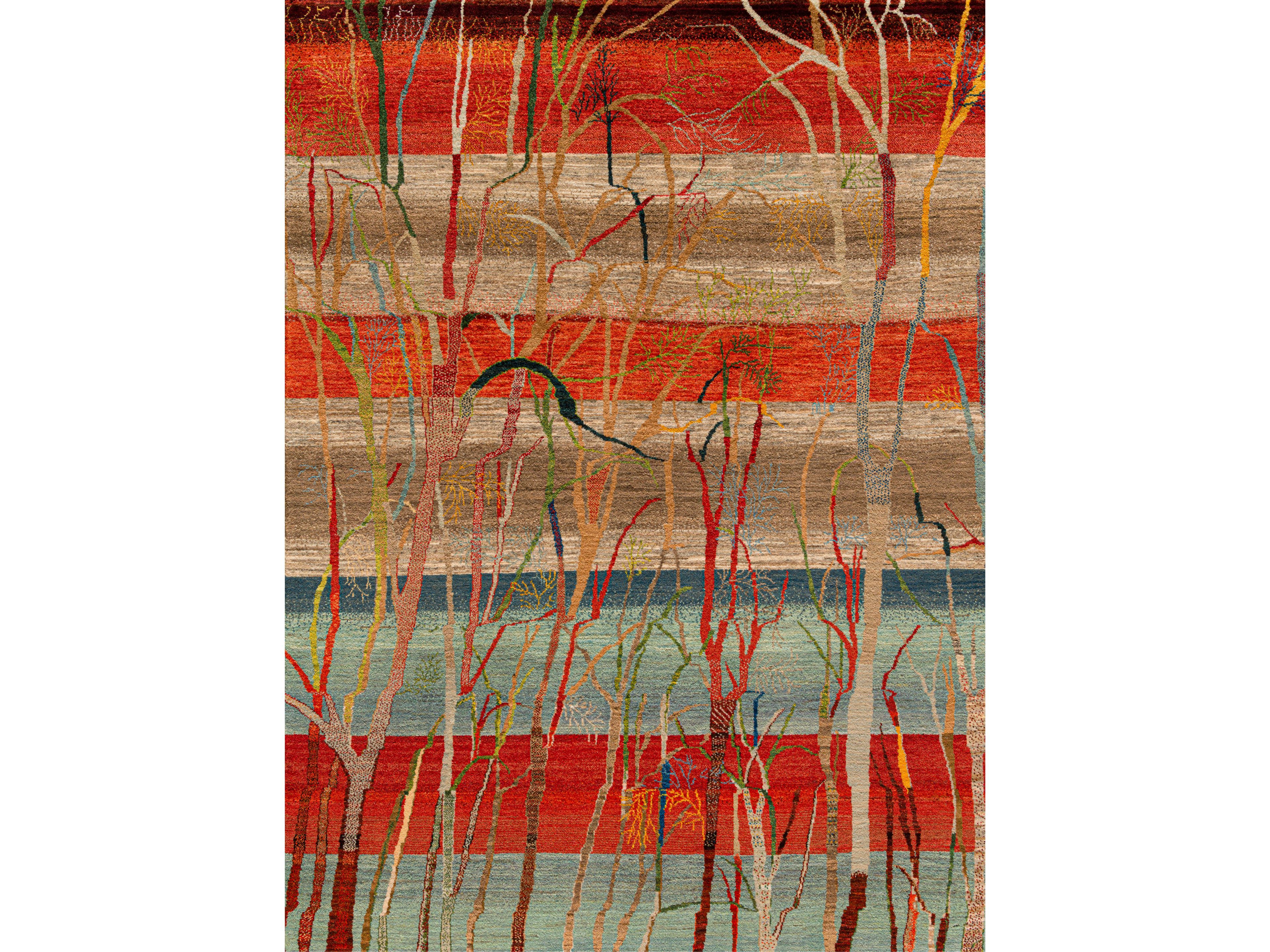 Шерстяной ковер ручной работы Zollanvari Transitional Tribal ARCH-00129387 - Вид №1