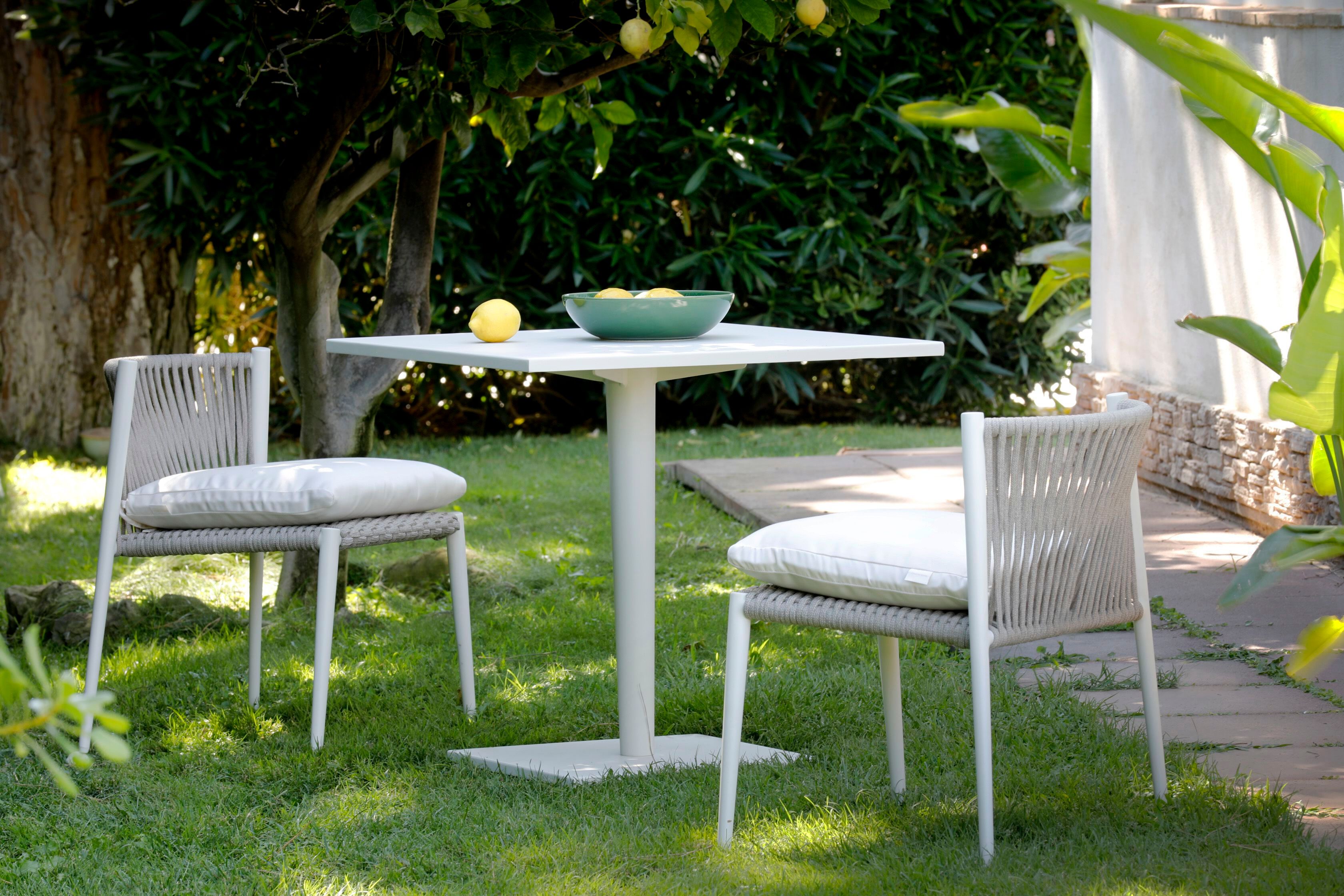 Алюминиевый квадратный складной стол Unopiù свет ARCH-00073245 - Вид №1