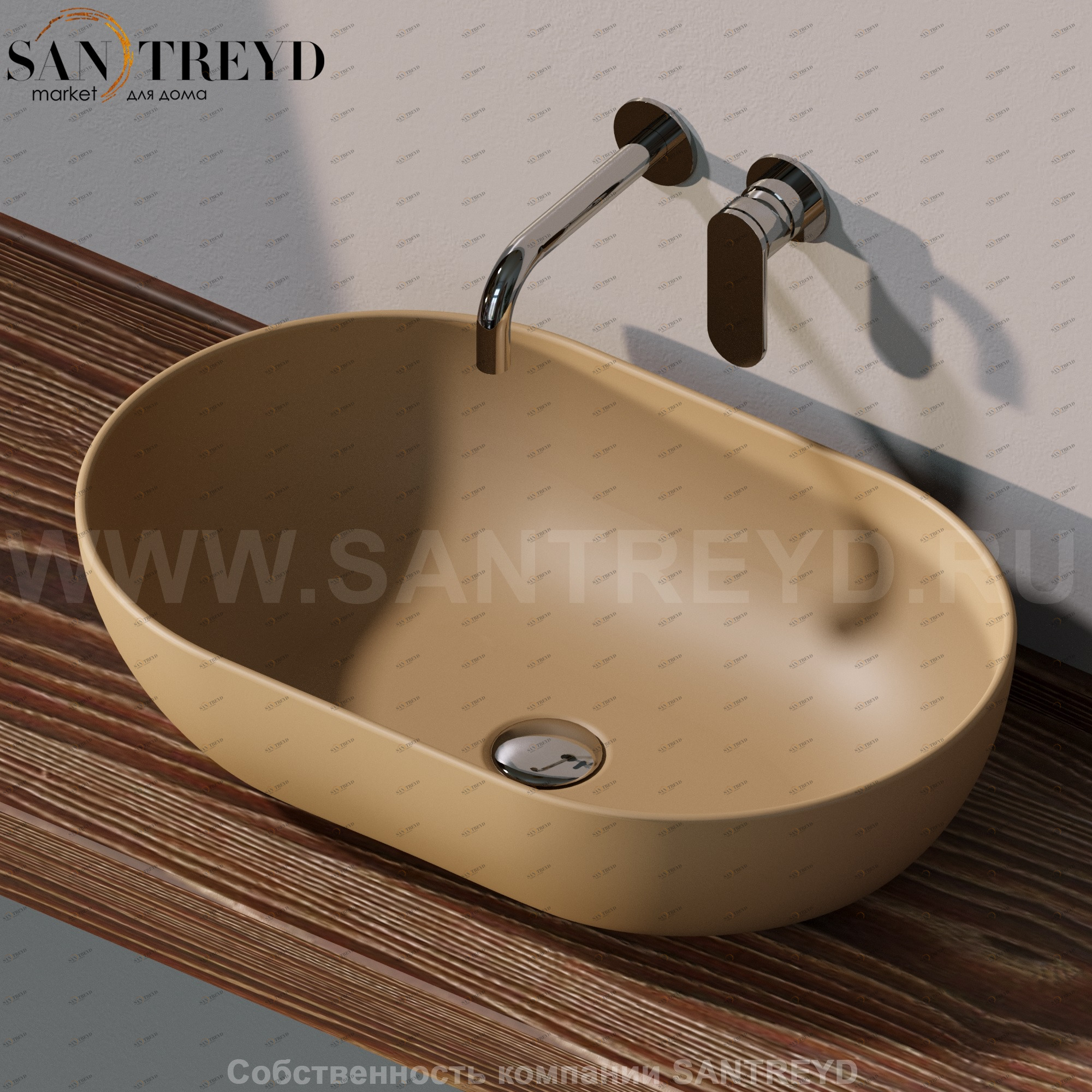 AP62A9004 Накладная раковина на столешницу  овальная Ceramica Flaminia App