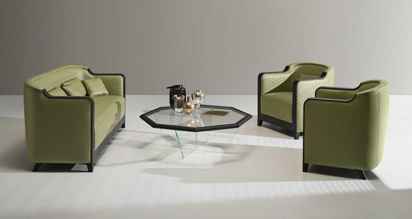 Prestige 3-х местный кожаный диван Gran duca Cve033p - Вид №2