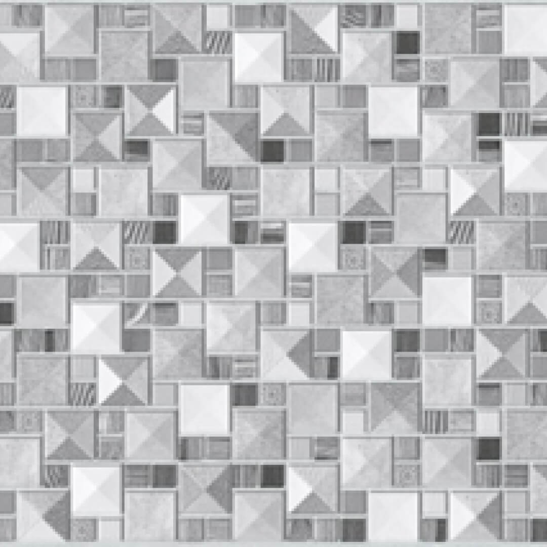 Панель ПВХ 0,3 мозаика Сахара серая STELLA Бюджет STSR-695