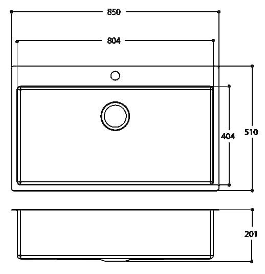 Раковина из нержавеющей стали Evhoc Deus ARCH-00011889 - Вид №3