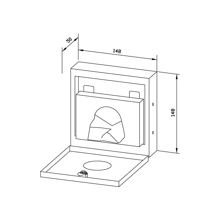 727510 Диспенсер для гигиенических сумок WP256 WAGNER_EWAR A-LINE Wagner Ewar  - Вид №1