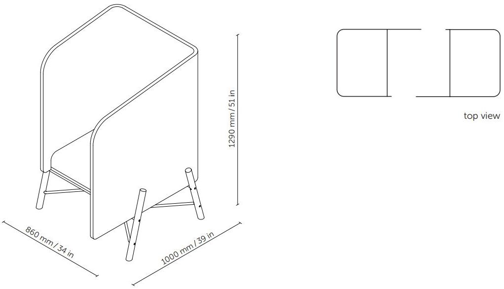 SilentLab Акустическое кресло из ткани с высокой спинкой sun-id-1458361 - Вид №8