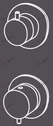 Radomonte Встраиваемый смеситель для душа со встроенным переключателем на 3 направления Hiro Hir94