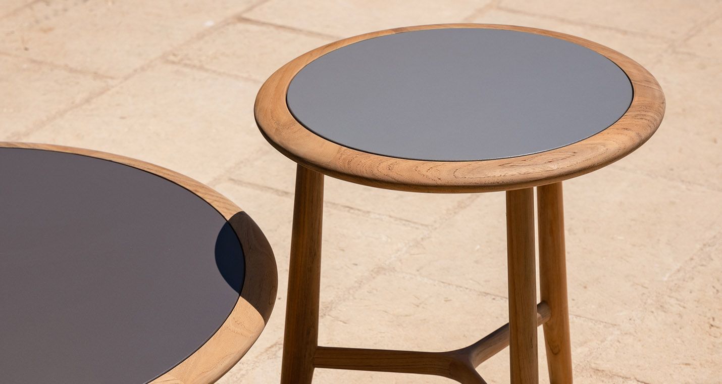 Круглый стол из тикового дерева с керамической столешницей Poltrona Frau Boundless Living Outdoor Collections ARCH-00093978 - Вид №9