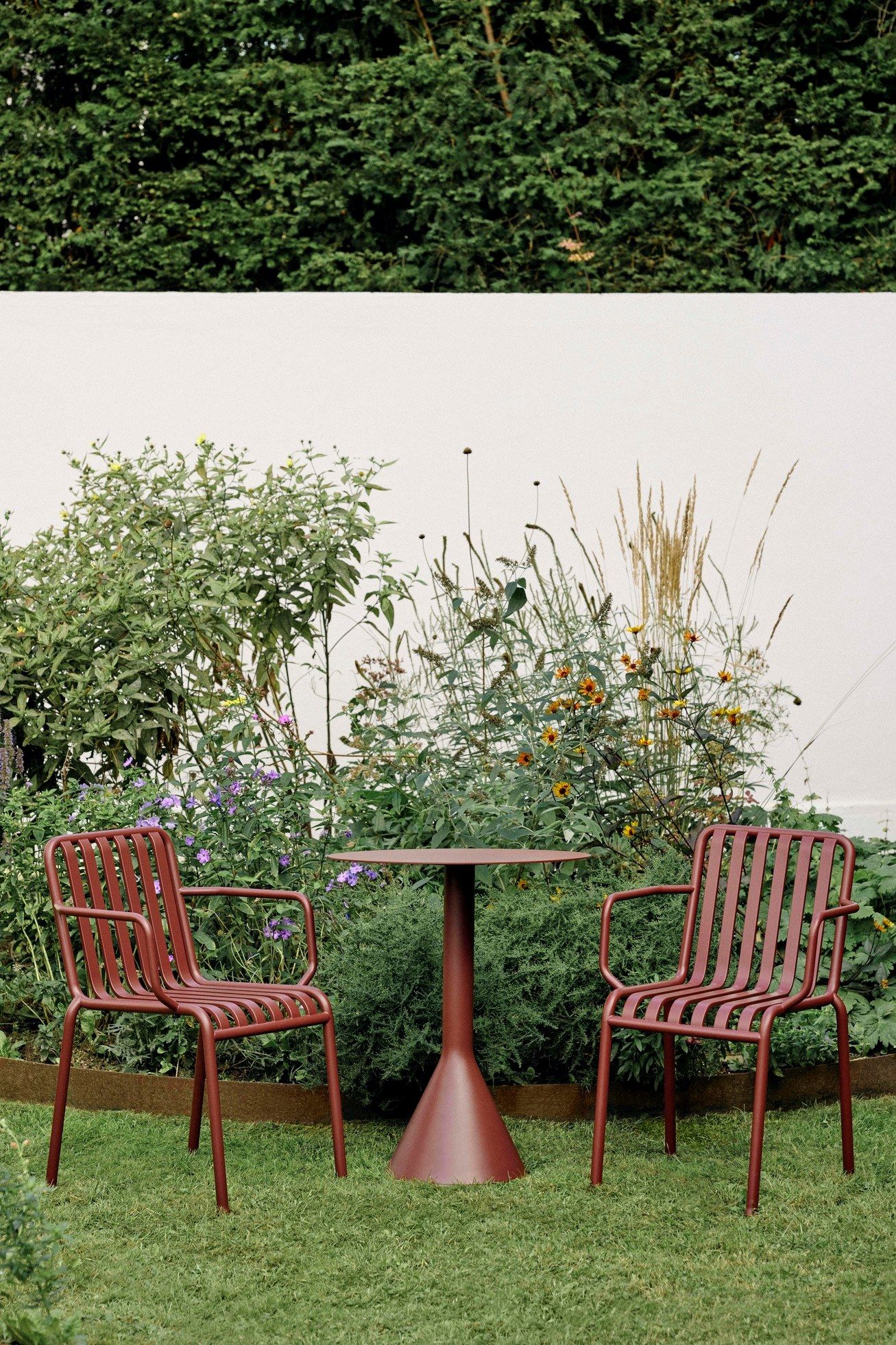 Стальной круглый садовый стол Hay Палисад ARCH-00035575 - Вид №9