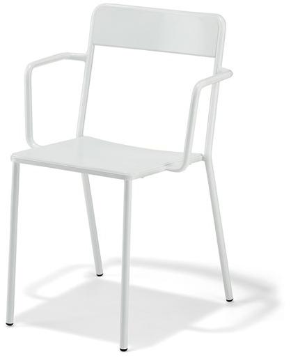 COLOS Штабелируемый стул из листового металла с подлокотниками C1 sun-id-1429801 - Вид №1