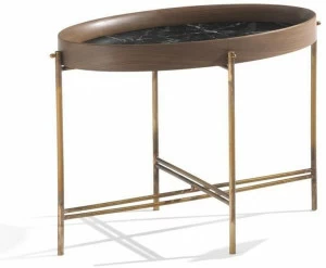 Frigerio Salotti Низкий овальный журнальный столик с подносом