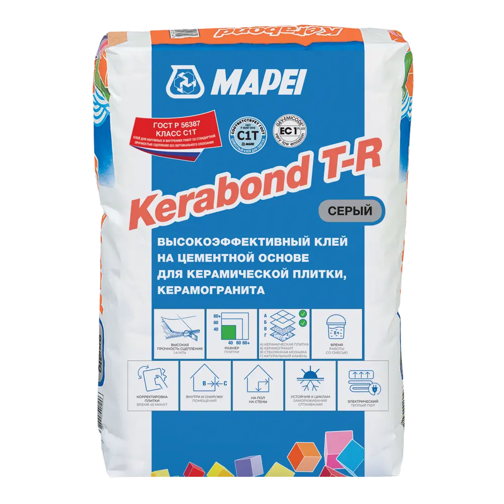 Клей для плитки Mapei Kerabond T-R 25 кг STLM-2060214