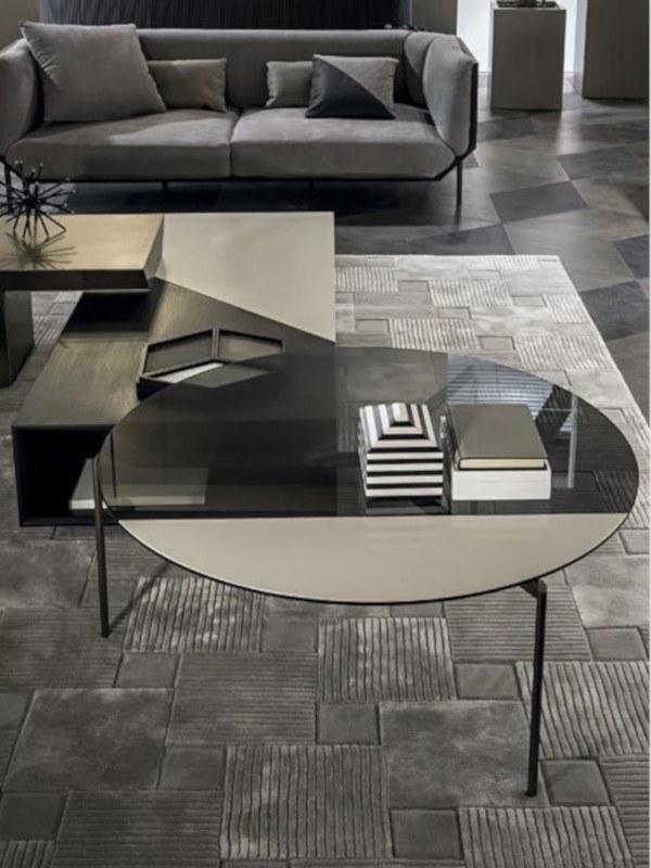 Shake Круглый стеклянный журнальный столик Lily sun-id-1449466 - Вид №3