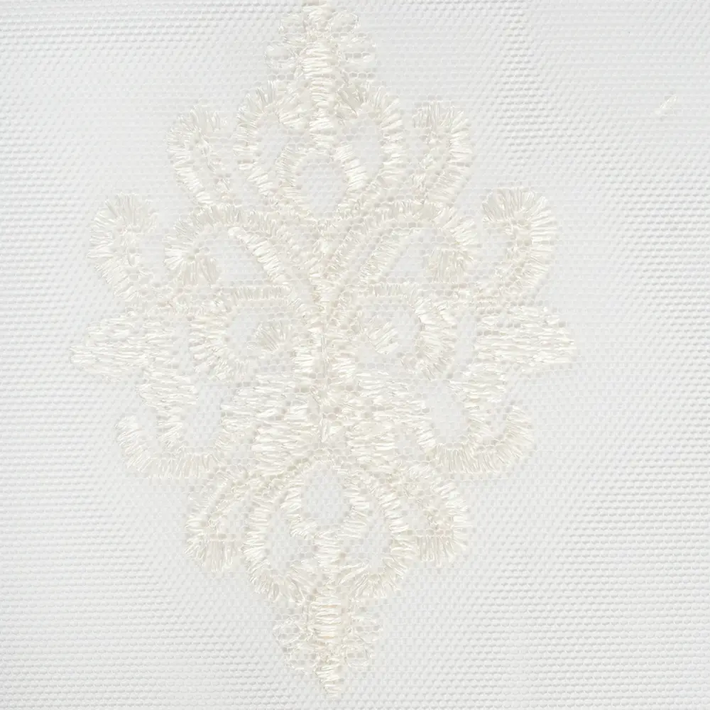 Тюль с вышивкой «Короны» сетка 290 см цвет кремовый ELIT HOME STLM-2197147 - Вид №2