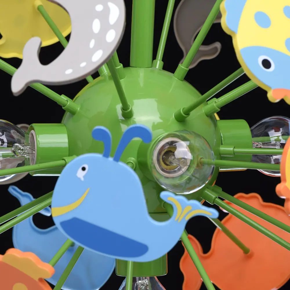 Люстра Улыбка 5xE14x40 Вт, металл/пластик, цвет мультиколор MW-Light STLM-2083674 - Вид №10