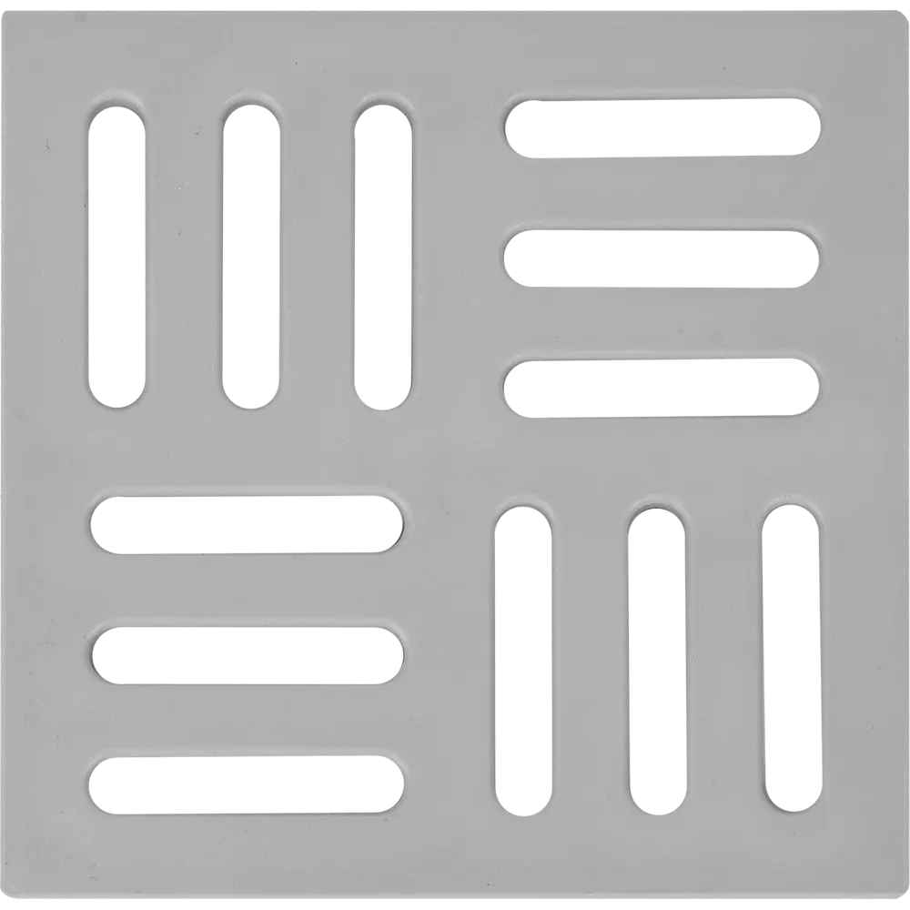 Решетка для душевого трапа АНИ пласт 100x100 мм серая 84229942 STLM-0047277 - Вид №1