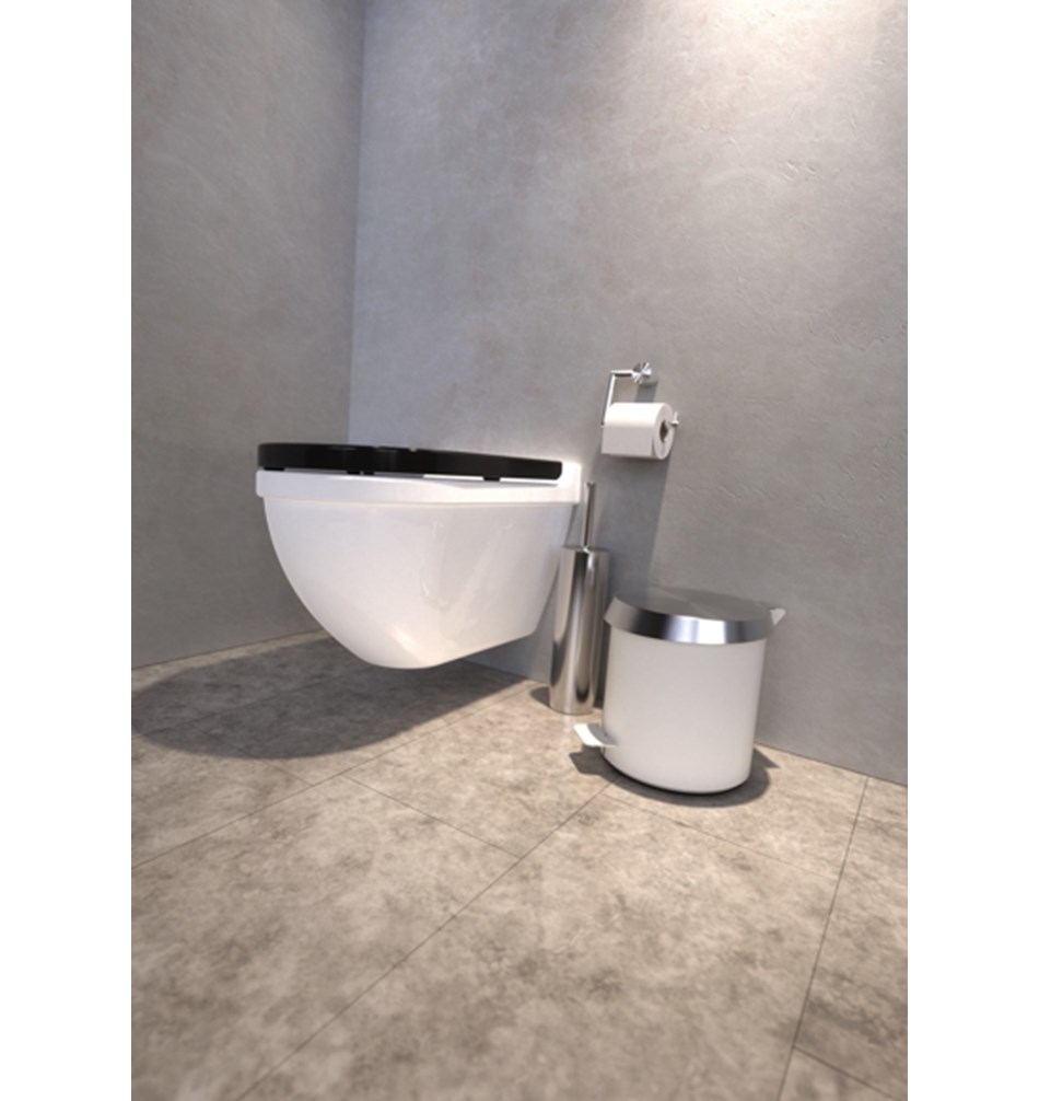 FROST Контейнер для мусора 250 » белый / матовый Нержавеющая сталь Белый / матовый N3001-BW  - Вид №5