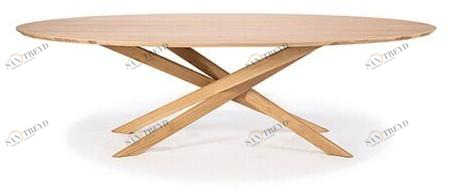 Ethnicraft Овальный журнальный столик из дуба Oak mikado 50544