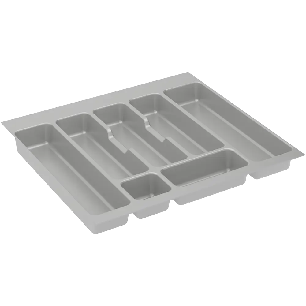 Лоток для столовых приборов Delinia 48.6x4.5x52.6 см пластик цвет серый STLM-2117184