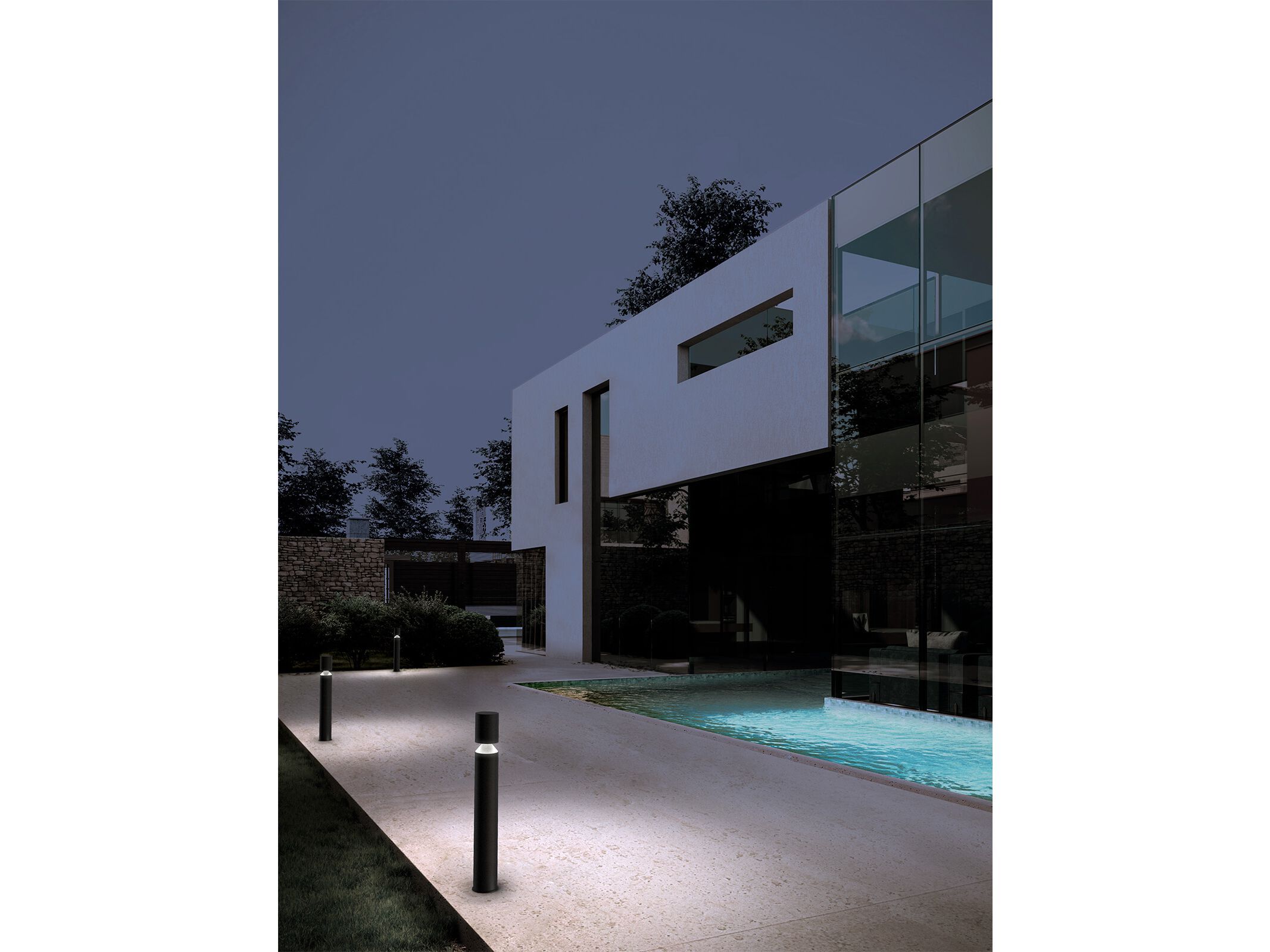 Световой столб из нержавеющей стали Stral KHORI ARCH-00000032 - Вид №4