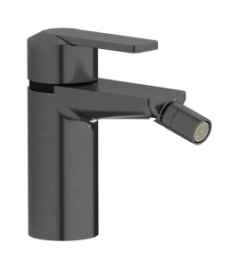 Смеситель для биде на 1 отверстие в комплекте с донным клапаном. WE ARE IB c6220cs Brushed Black Chrome C-67