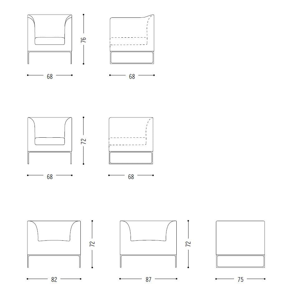 Тканевое кресло COR Mell ARCH-00101926 - Вид №6