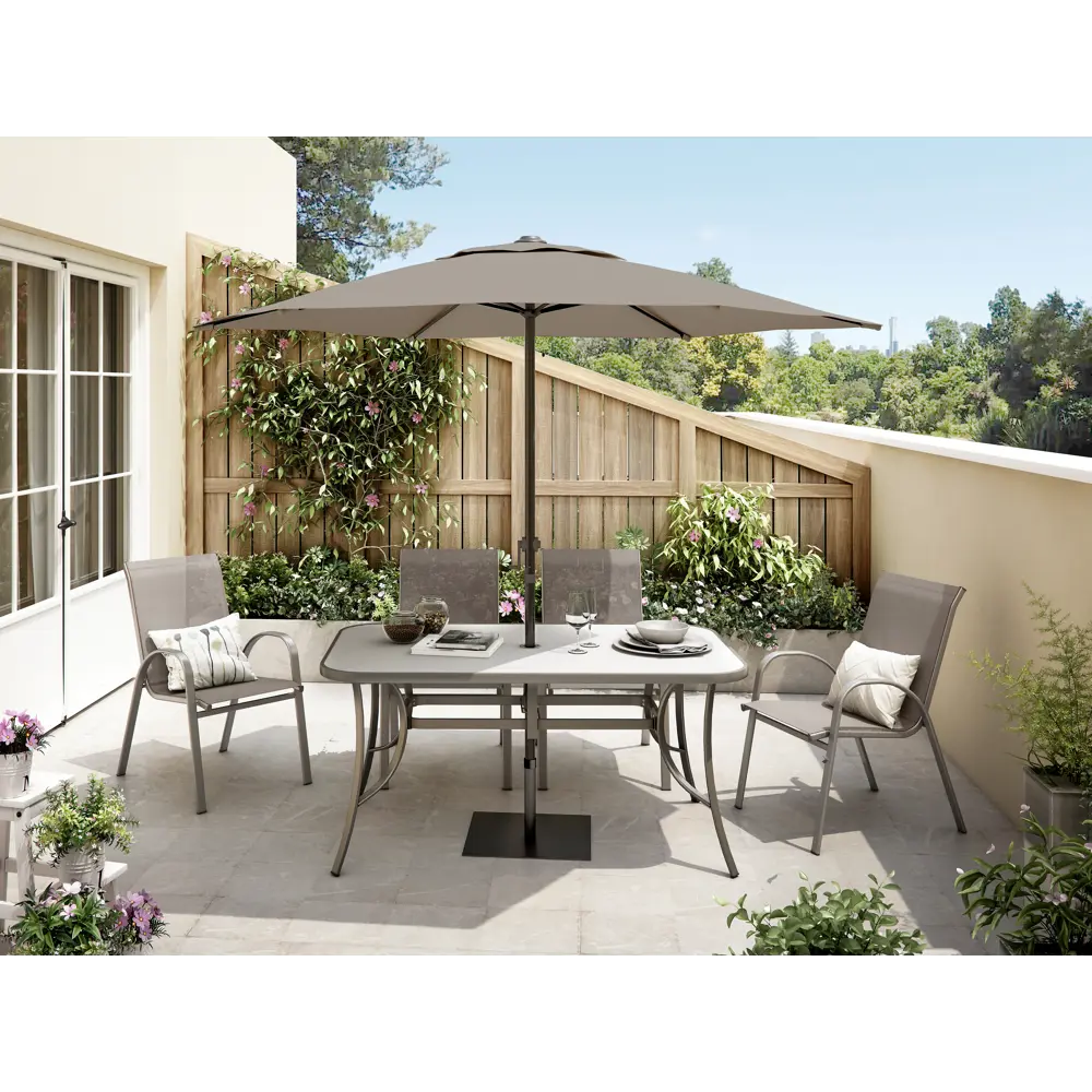 Садовый зонт Santreyd Polar с шестигранным куполом 2.6 м бежевый 82232842 STLM-0960158 - Вид №7