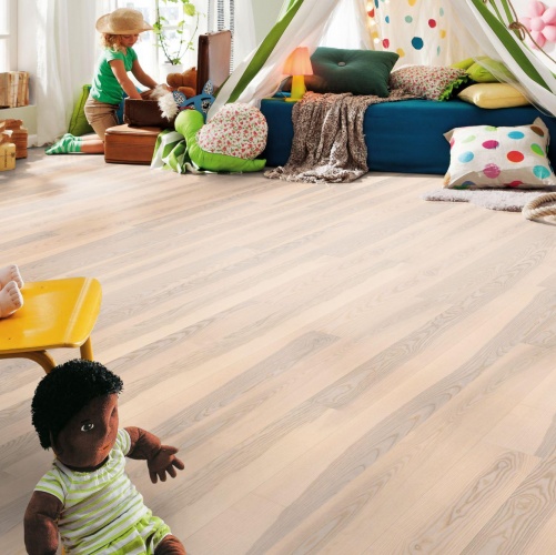 Паркетная доска Haro 4000 Series Top connect арктически-белый Ясень Кантри (Гладкая) 2200х180 мм 524892 - Вид №6