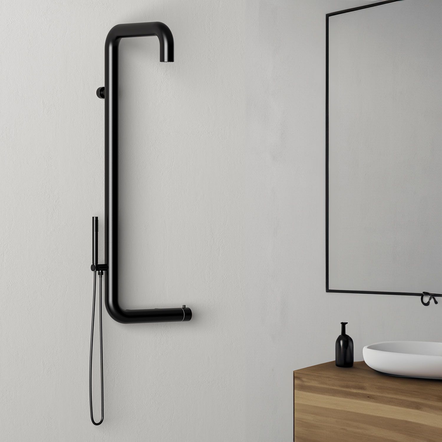 Настенный душ из нержавеющей стали с ручным душем SINED ARBOREA ARCH-00059514 - Вид №11