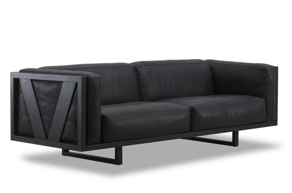 Диван Barred прямой черный ICON DESIGNE ДИЗАЙНЕРСКИЕ 178109 Черный  - Вид №1