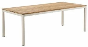 solpuri Прямоугольный садовый стол из тика Classic alu