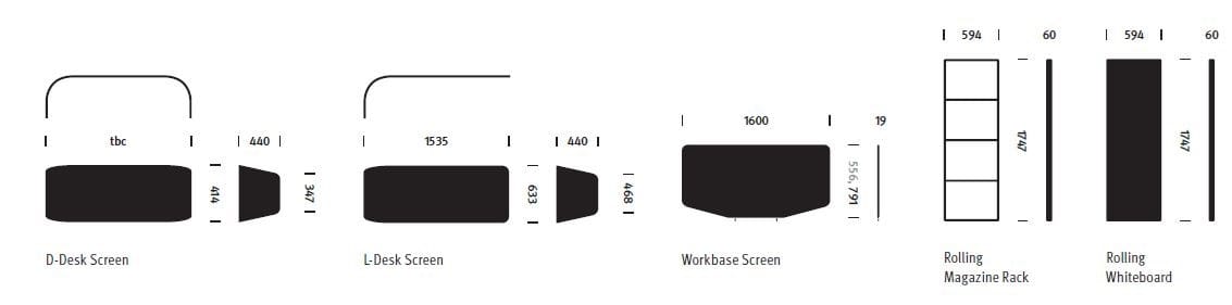 Секционный стол с регулируемой высотой и встроенной полкой Herman Miller местный ARCH-00031861 - Вид №18