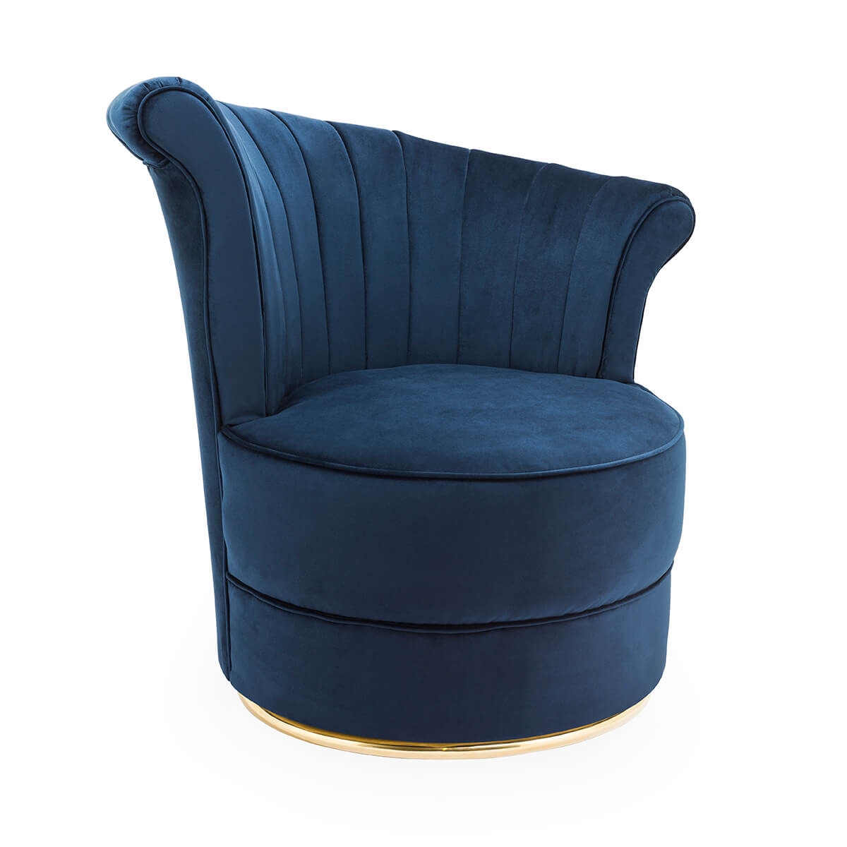 700397-90 ABHIKA КРЕСЛО FANIT VELVET BLACK  - Вид №3