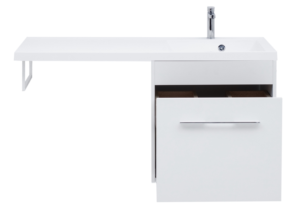 Тумба с раковиной Aquanet Августа 120 R белый 0021002600239568 - Вид №13