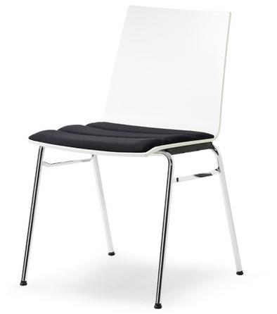 Wiesner-Hager Стул для конференций штабелируемый с подлокотниками Update 6352 / 6353 - Вид №1