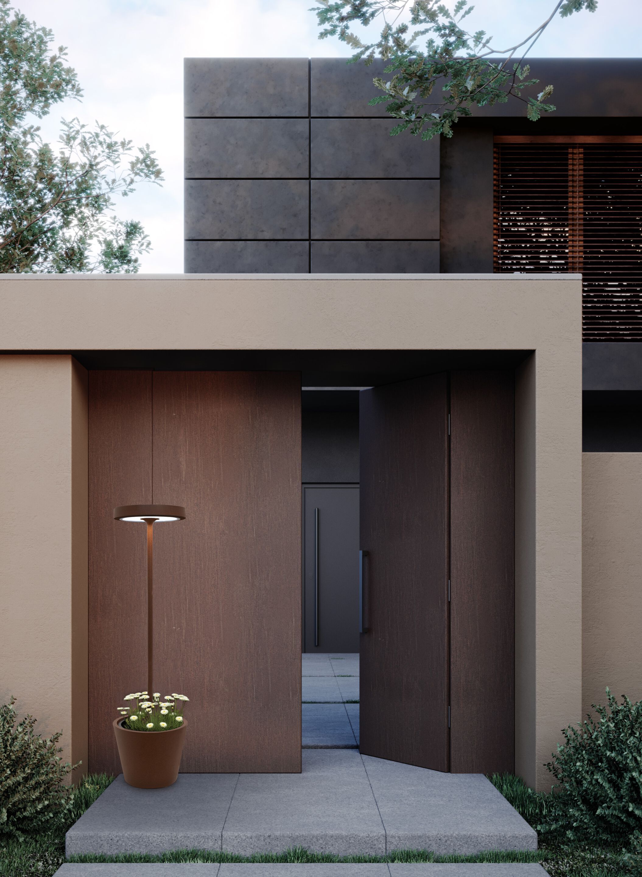 Алюминиевая напольная перезаряжаемая напольная лампа Zafferano Poldina ARCH-00046031 - Вид №3