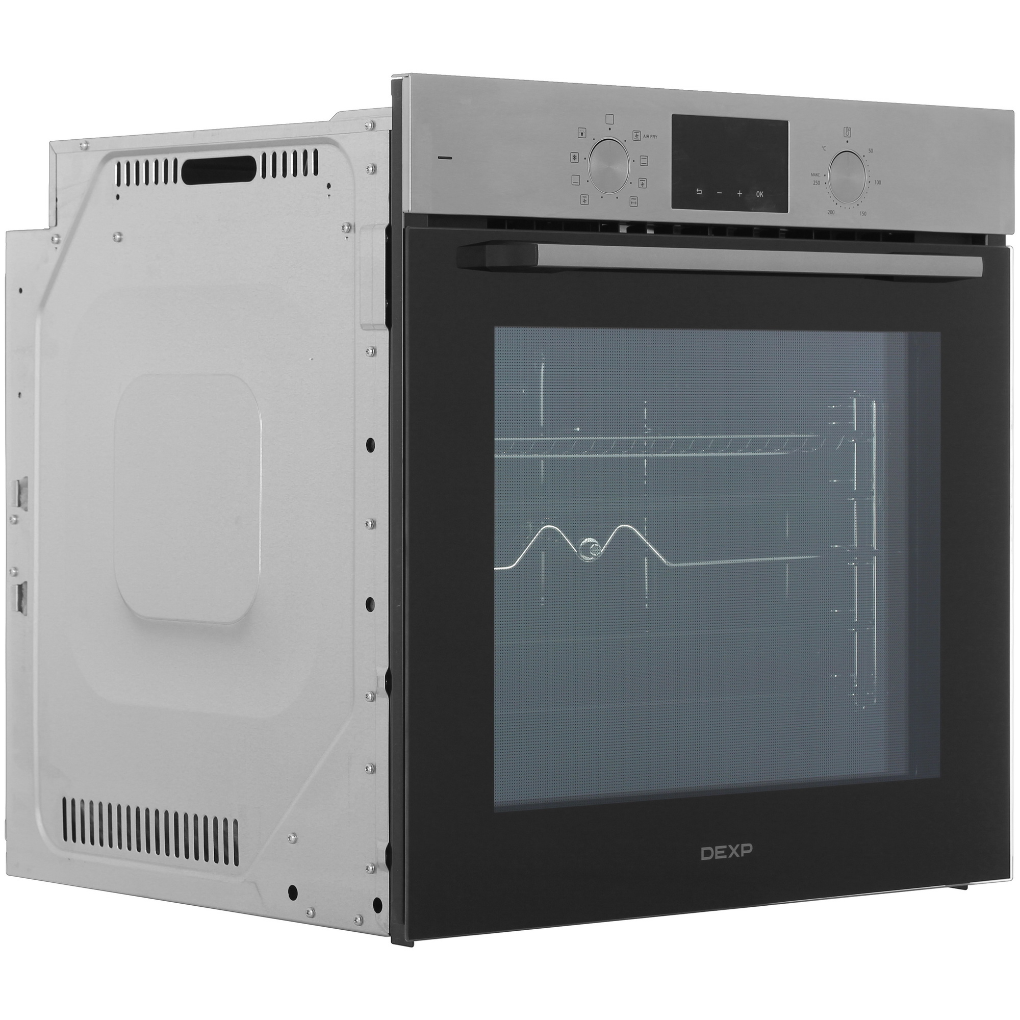9175845 Электрический духовой шкаф DEXP Frypro-02 серебристый STDN-0021948 - Вид №1
