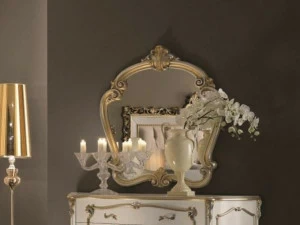 SCAPPINI & C Настенное зеркало сусальным золотом и сусальным серебром 35th anniversary 2594