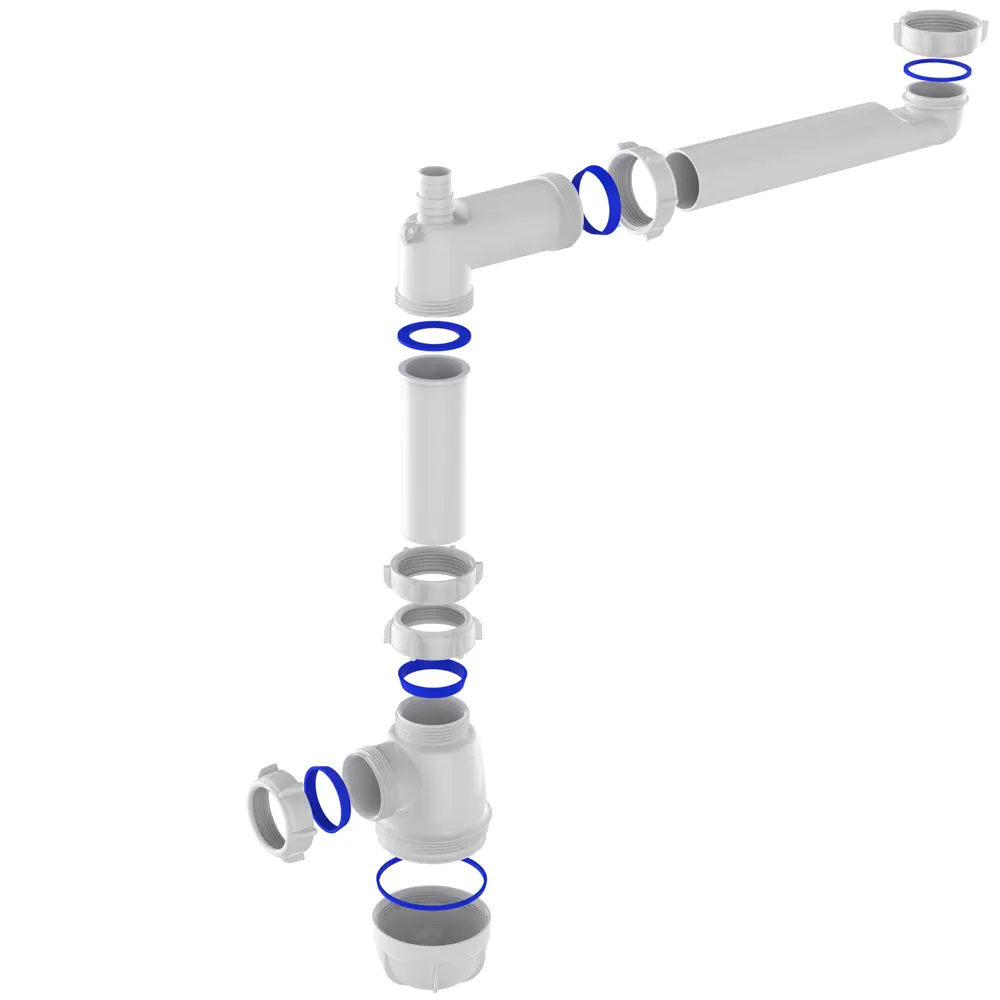 Сифон Equation для раковины поворотный 40 мм в цвете Никель 89209835 STLM-1410125 - Вид №1