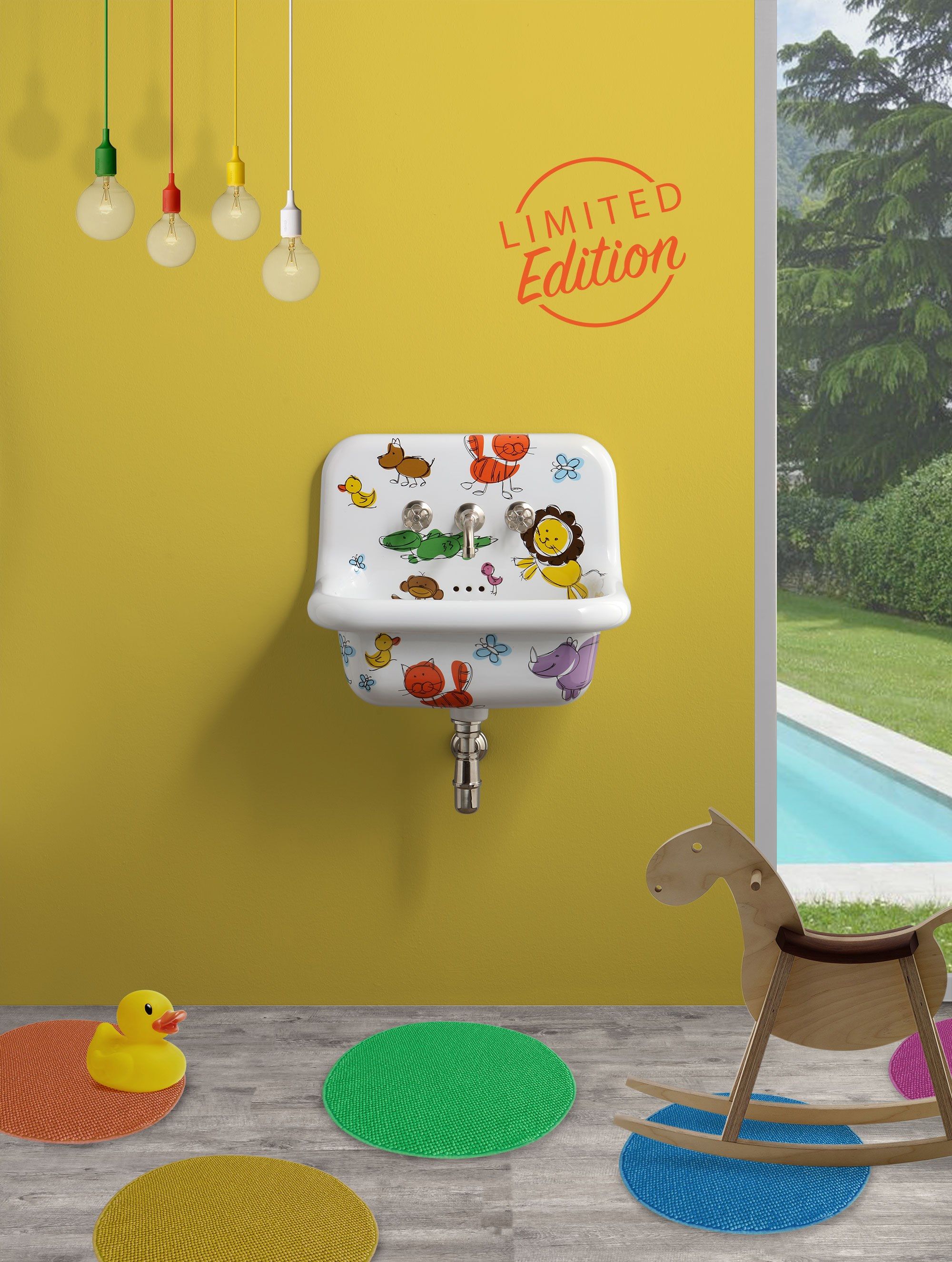 Керамическая прямоугольная подвесная раковина BLEU PROVENCE TrueColors ARCH-00114642 - Вид №3