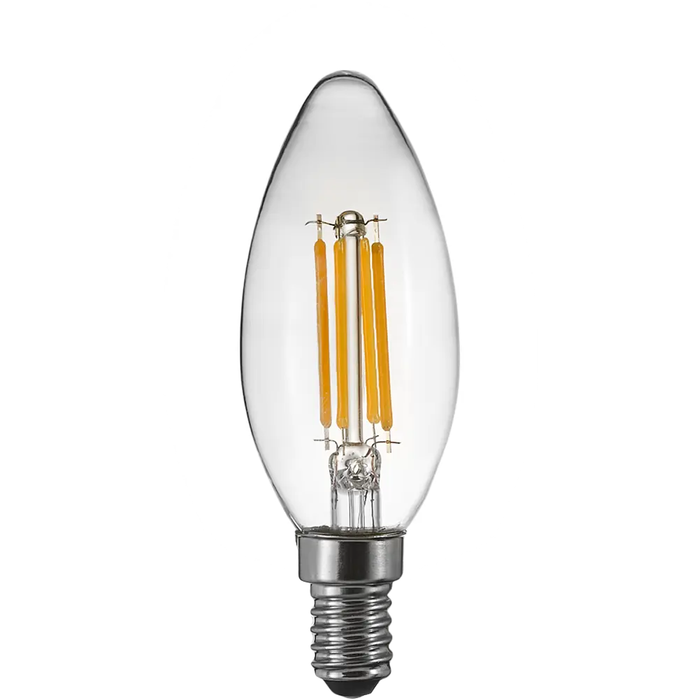 Лампа светодиодная Osram В E14 220/240 В 4 Вт свеча 470 лм холодный белый свет 85306984 STLM-2201726  - Вид №1