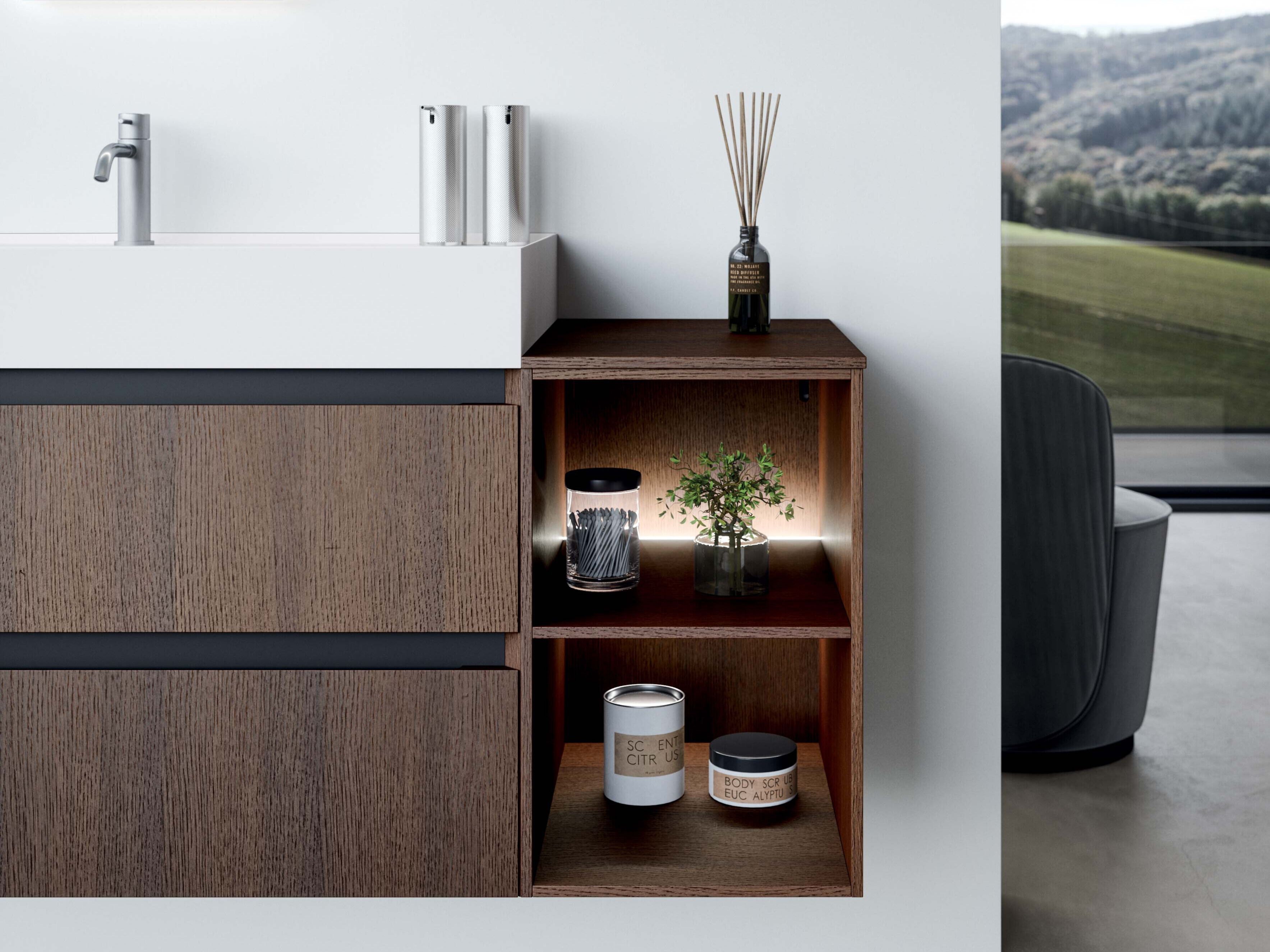 Полная мебель для ванной комнаты OASIS профиль ARCH-00096390 - Вид №1