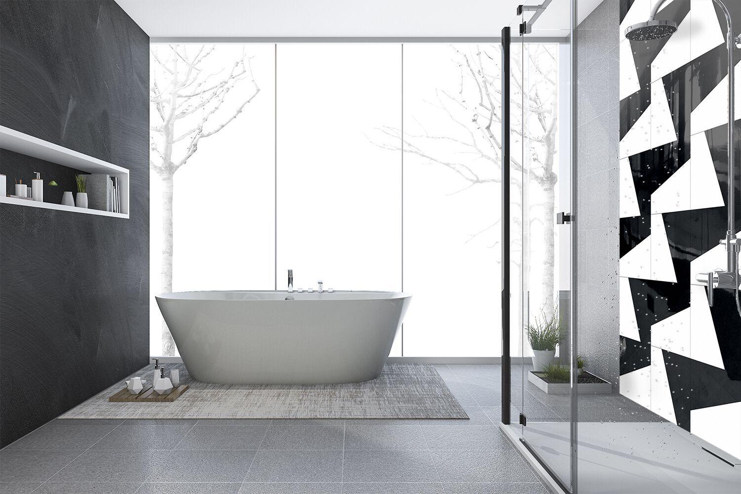 Декоративная стеклянная панель VETROVIVO GEOMETRIC GAMES ARCH-00062264 - Вид №5