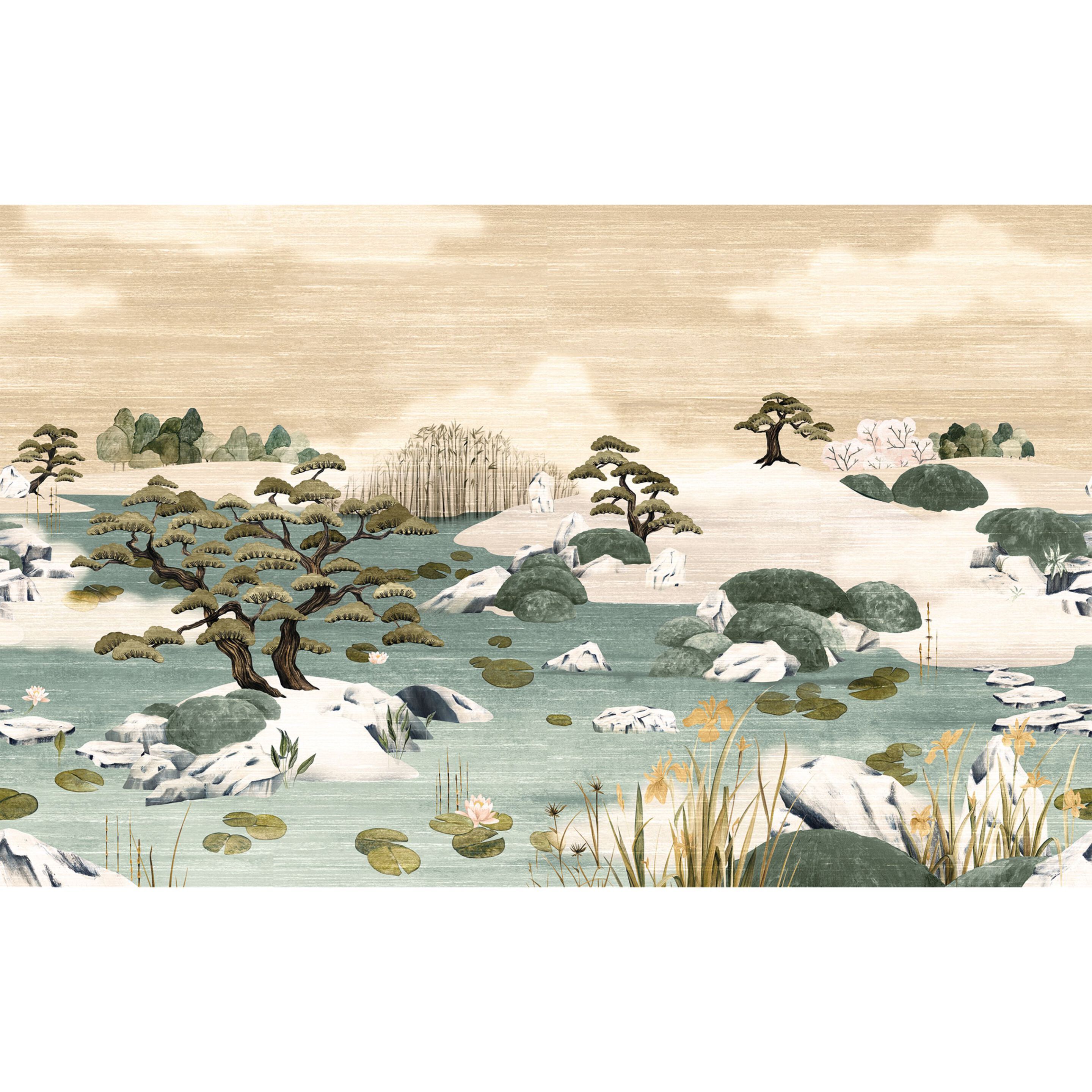 Панорамные обои из ткани с пейзажами Casamance Exploration 24 01 ARCH-00130241 - Вид №5