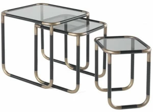 Gianfranco Ferré Home Журнальный столик из металла и дымчатого стекла  Pig.231.a