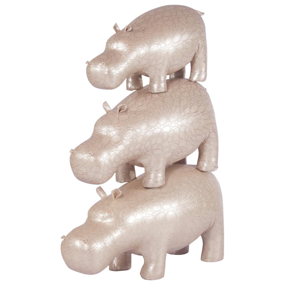 74128 Банкетка Пуф Бегемот средний Жемчуг BOGACHO 4627138152584 - Вид №7