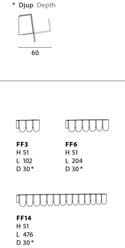 Karl Andersson Настенная вешалка из стали Flipflop sun-id-1484179 - Вид №5