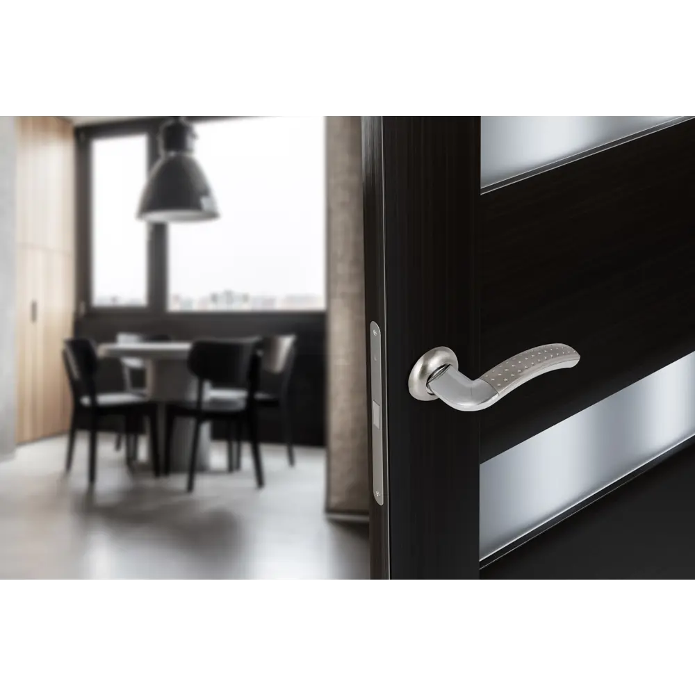 Дверные ручки EDSON для межкомнатных дверей в стиле никель 85168511 STLM-0059335 - Вид №9