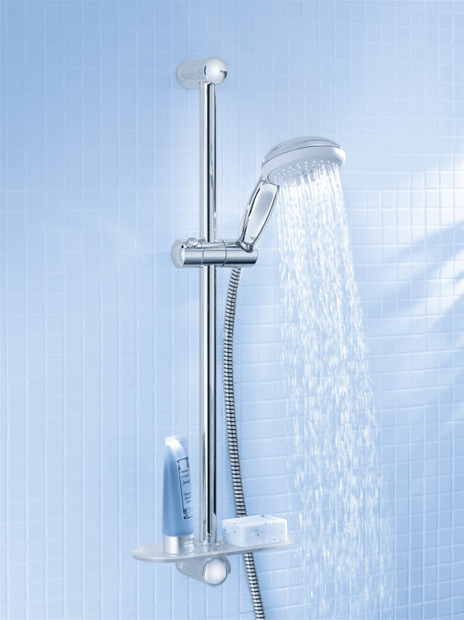 27600000 Душевой гарнитур с полочкой Grohe хром 