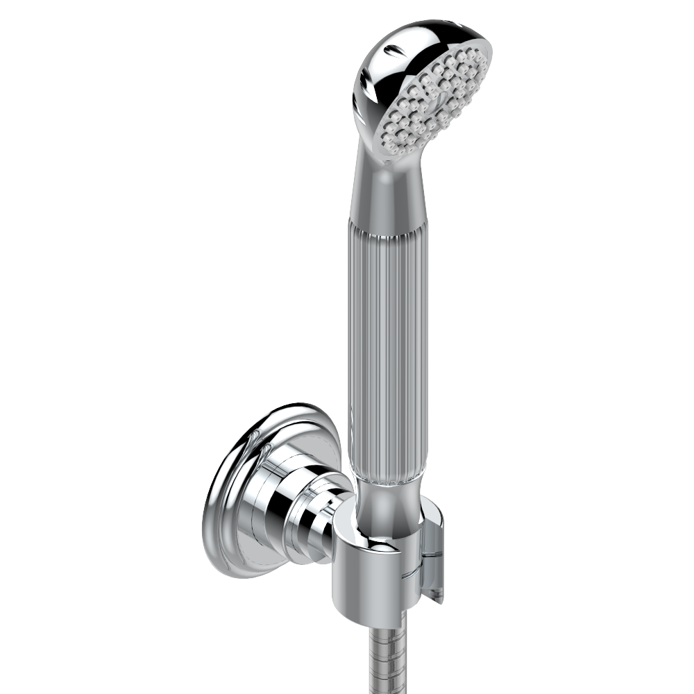 U5D-52A Душ ручной стильный встраиваемый в стену, шланг и стационарный кронштейн Thg-paris Sun Dragon Хром U5D 52A  A02 CAT.A